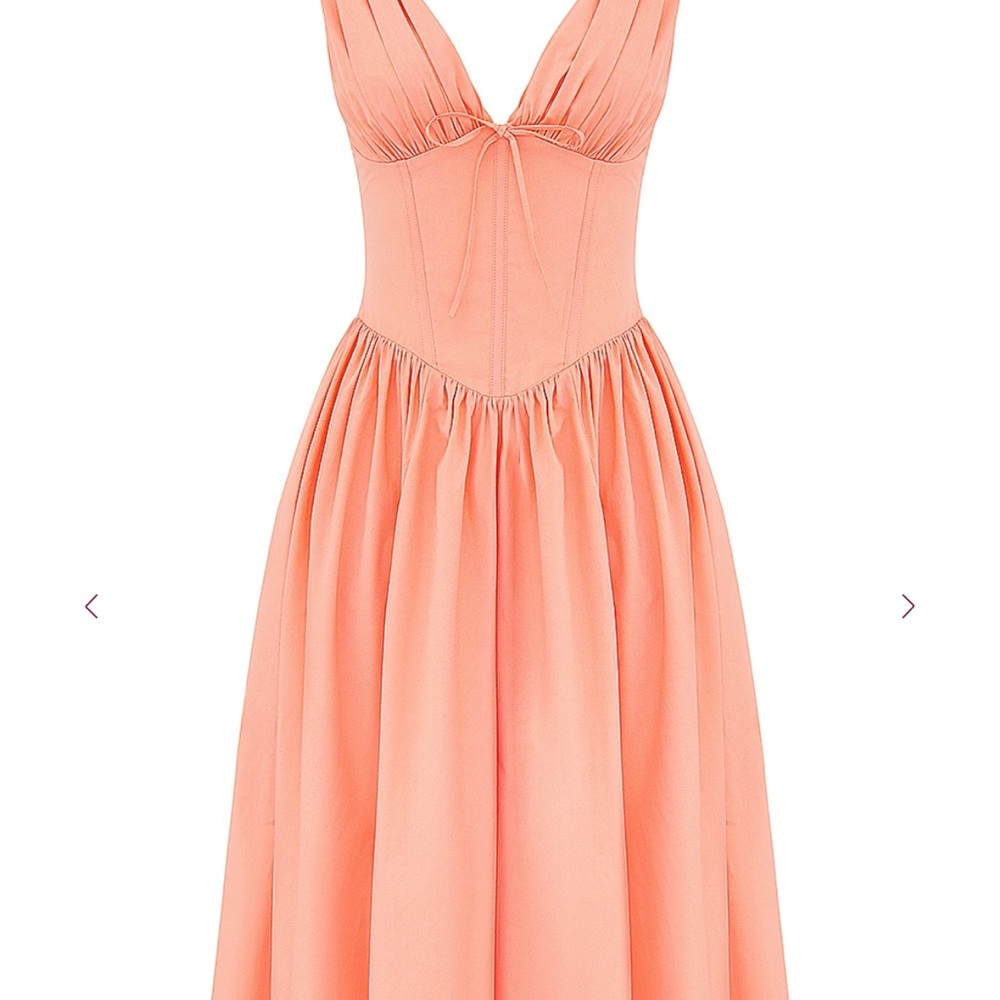 EMMELINA Sorbet Cotton Corset Sundress - Picture 2 of 6